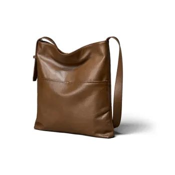 KAISER Top Grain Vegetable Tanned Cow Leather Bucket Bag Shoulder Bag Women's Sunset Orange/Coffee/Black