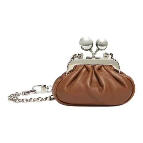 WEEKEND MaxMara Sheepskin Clutches Handbags Nano Women's Brown