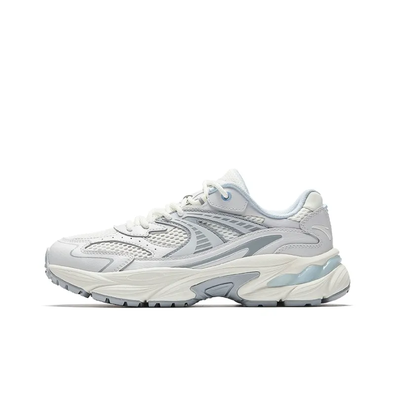 Anta Slip-Resistant Breathable Low-Top Casual Shoes Women's Blue White-0