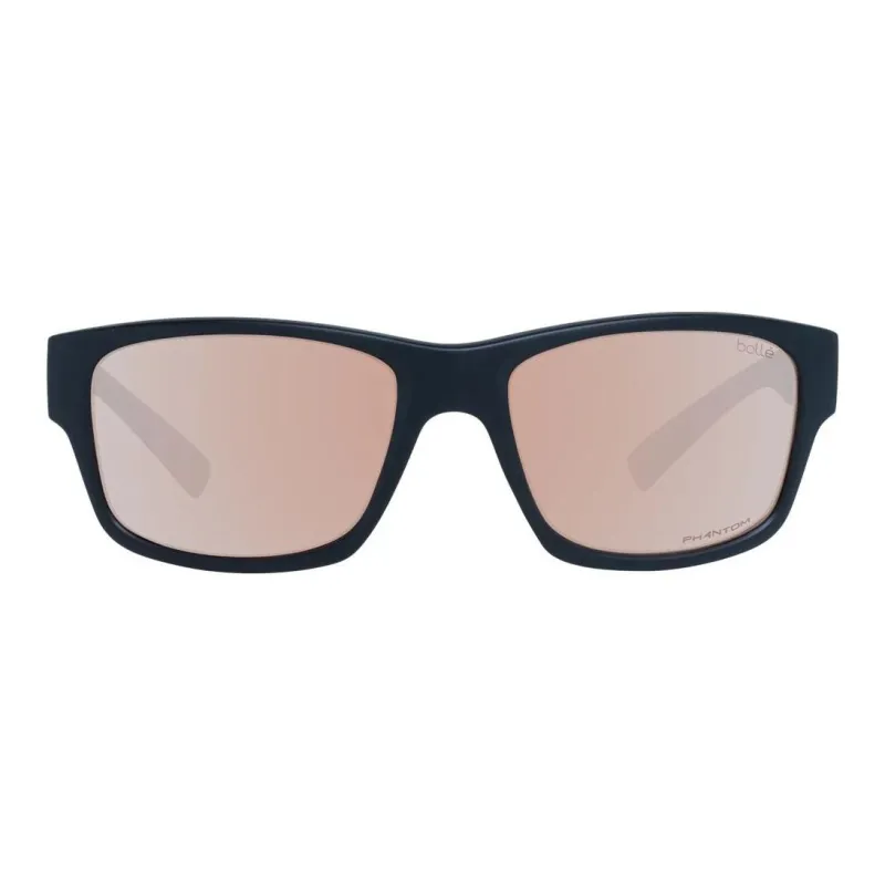 BOLLE Plastic Rectangular Sunglasses Women's Black-1