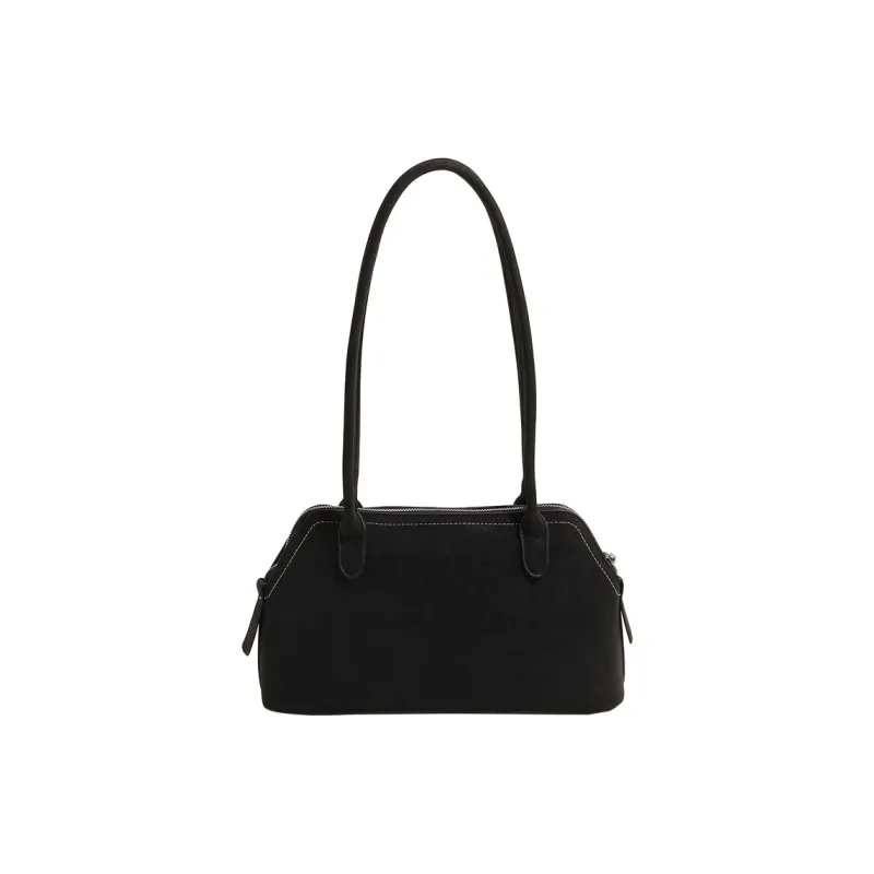 Yalu PU One Shoulder Handbag Women's Black/Caramel/White/Pink-1