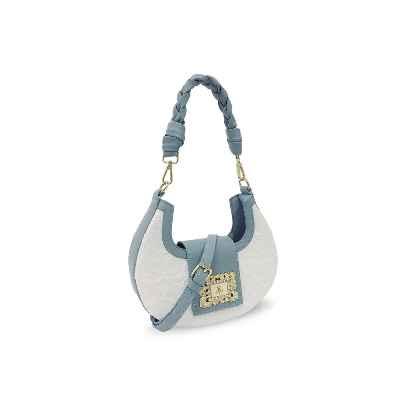 MACK JODAER Microfiber Synthetic Leather Crossbody Bag, Shoulder Bag Regular Women's Light Blue-1
