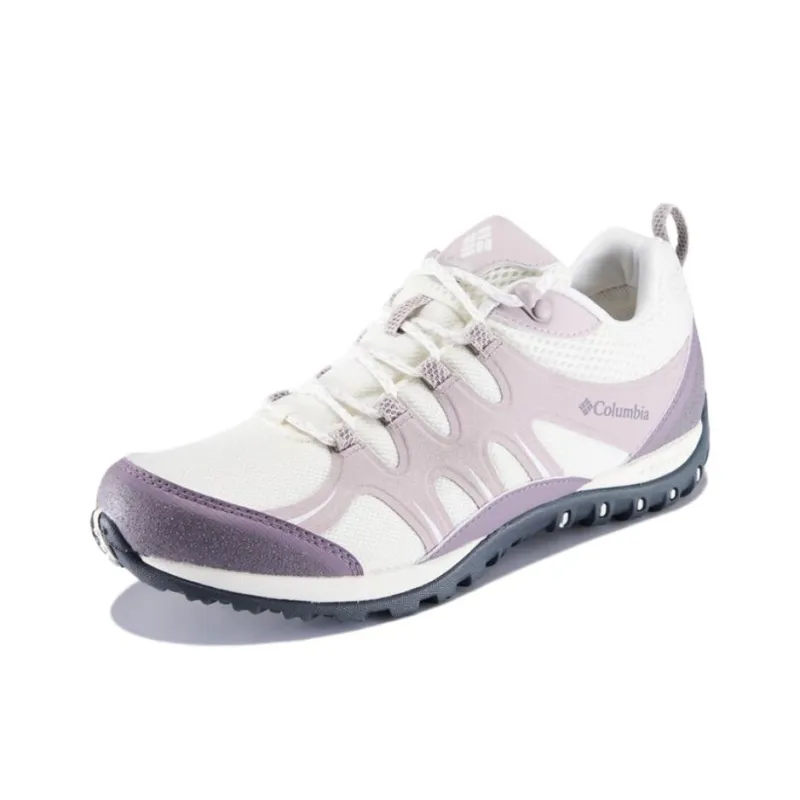 Columbia Peakfreak Anti Slip Wear Resistant Low Top Hiking Shoes Women's Purple White-1