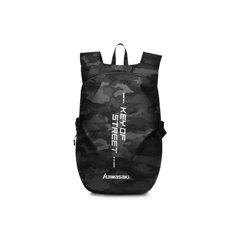 Kawasaki Fabric Backpack Luggage Bag Regular Unisex Black/Gray/Camouflage-16