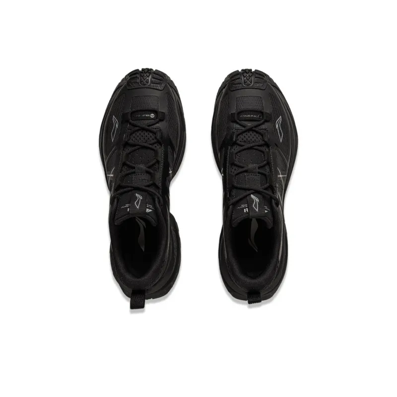 LiNing CF Su Xingchuan Cushioning Rebound Abrasion Resistant Waterproof Low Top Outdoor Hiking Shoes Unisex Black-4