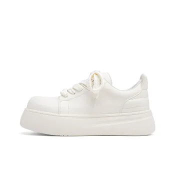 UNCLEWEN Cheese Milk Ball Slip Resistant Lightweight Height Increasing Low Top Skateboard Shoes Women's