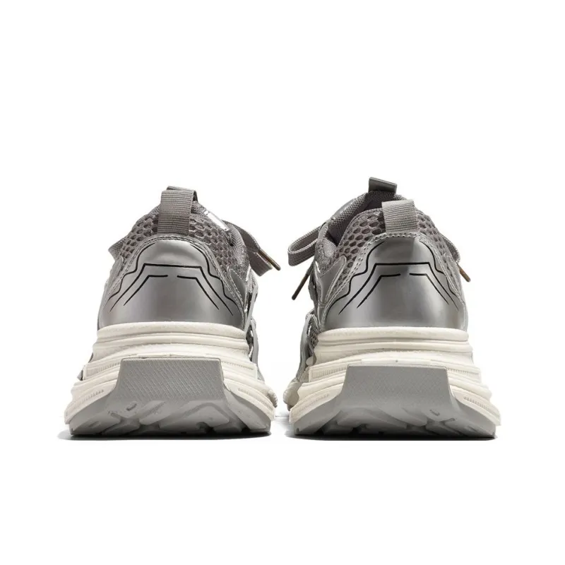 RENBEN Breathable Lightweight Height Increasing Low-Top Chunky Sneakers Women's-13