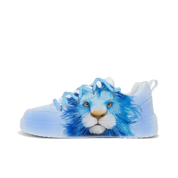 Cold cicadas yesterday Skateboard Shoes Unisex Low Top White Blue