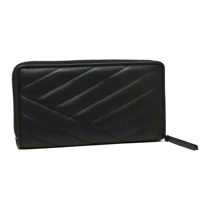 TORY BURCH Kira Quilting Leather Wallet Women's Black-1