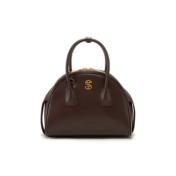 Simedin Cow Leather Boston Bag Handbags Small Size Women's Multicolor