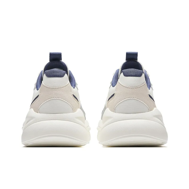 Anta Unruly Series Slip-Resistant Breathable Lightweight Low-Top Casual Shoes Men's White Blue-3