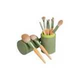 10 Pcs Green Lotus+Bucket Brush