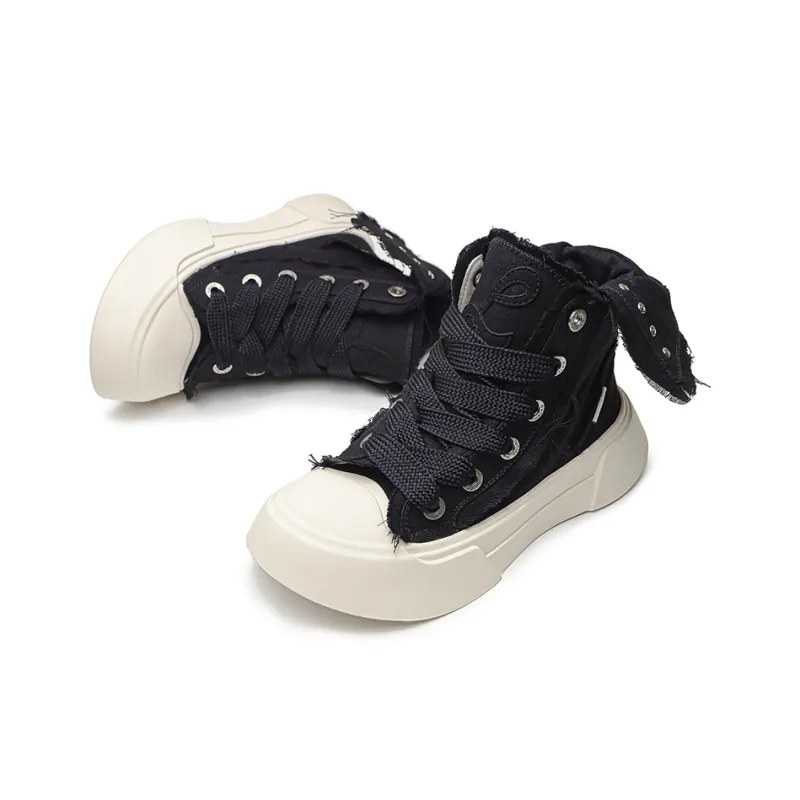 Hip Speed High Top Skateboard Shoes Men's Black-2