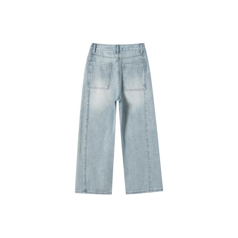 HTHK Jeans Women's Light Blue Ankle Length-1