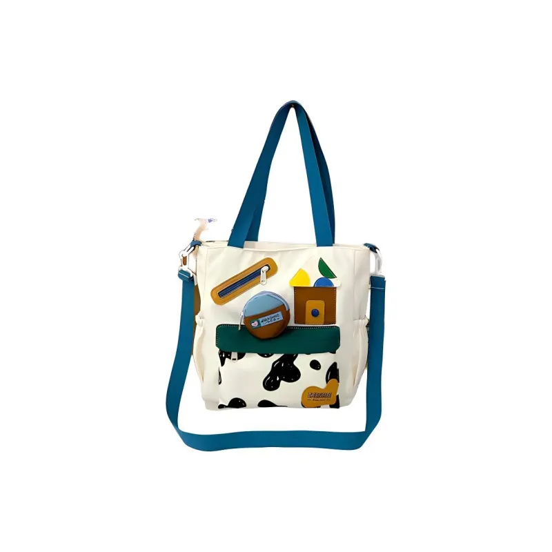 SUN EARTH &U Polyester Tote Bag, Shopping Bag, Shoulder Bag Women's Multicolor-0