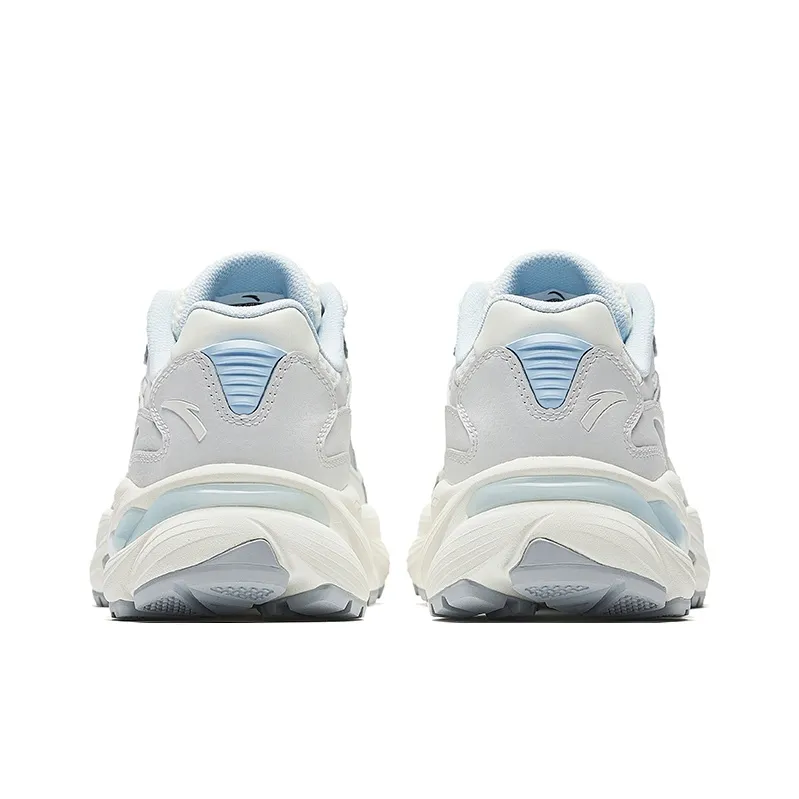Anta Slip-Resistant Breathable Low-Top Casual Shoes Women's Blue White-3