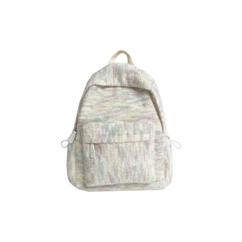 Yalu Composite Cloth Backpack Women's White/Yellow/Blue/Pink