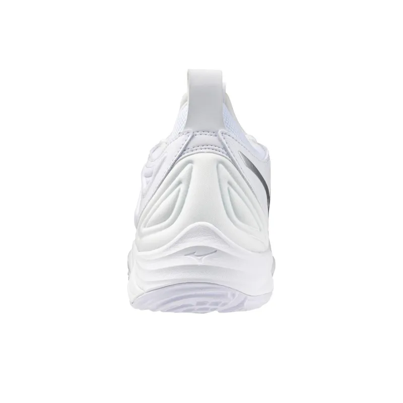 Mizuno Wave Momentum 3 Slip Resistant Low Top Training Shoes Women's Silver White-3
