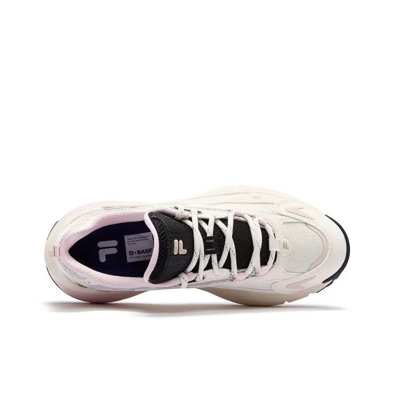 FILA FUSION RING Anti Slip Wear Resistant Low Top Casual Shoes Women's White Gray-2