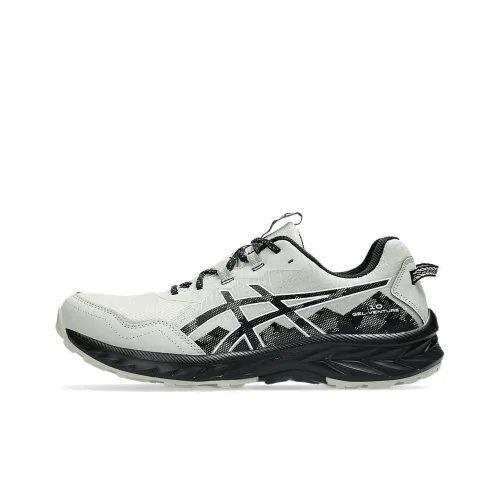 Asics Anti Slip Wear Resistant Low Top Running Shoes Men's White Black