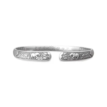 DVNRR S 999 Fine Silver Sterling Silver Bracelets Unisex