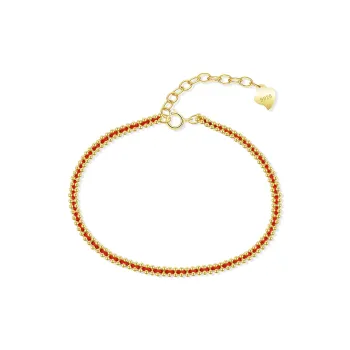 LUCKYMOJO S925 Silver plated Gold Bracelets Women's