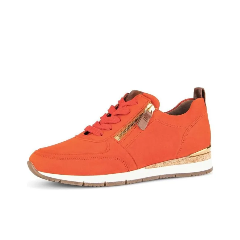 Gabor Fashion Low Top Casual Shoes Women's Orange-2