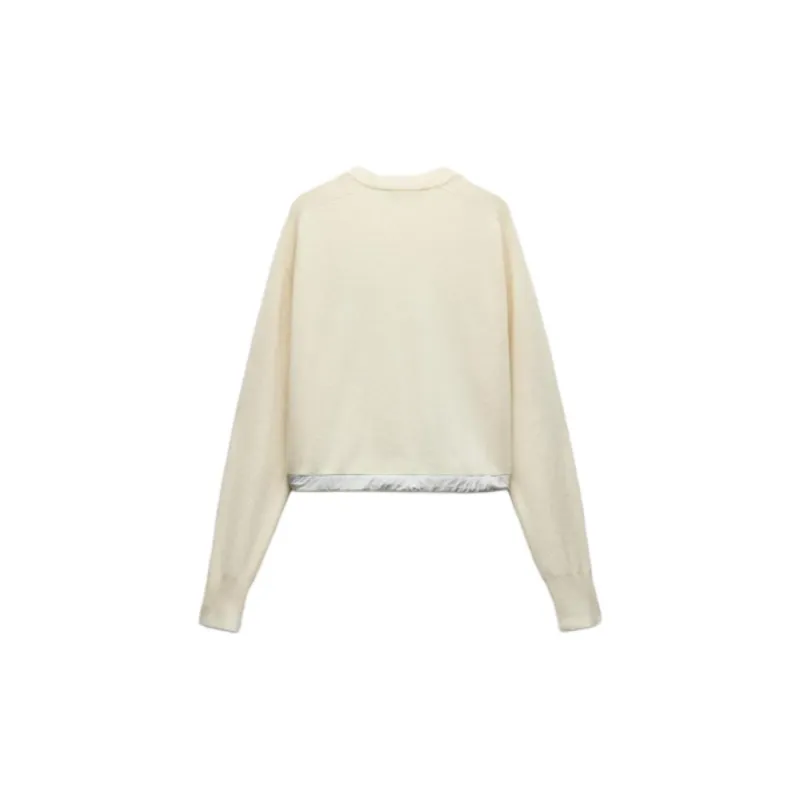 ZARA x And Wander And Wander Collaboration SS25 Sweatshirt Women's White-1