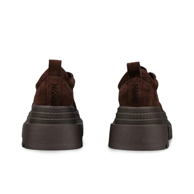 N6N8 Casual Single Shoes Chunky Heel Women's-3