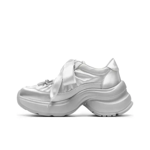 Joypeace Urban Chic Style Ballet Slip Resistant Low Top Chunky Sneakers Women's