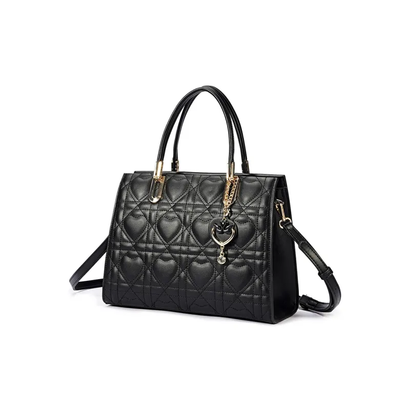 Dubaolu PU Shoulder Bag Crossbody Bag Handbag Women's Black-2