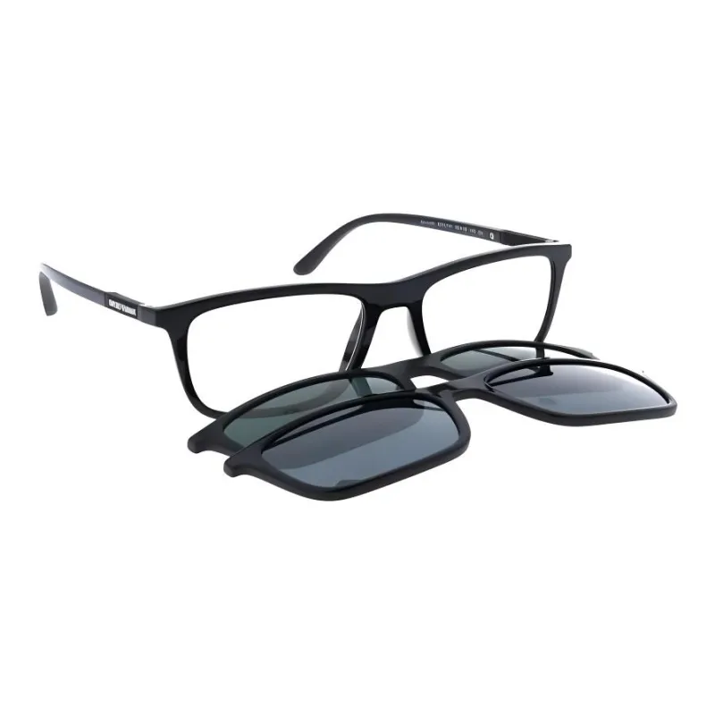 EMPORIO ARMANI Acetate Square Sunglasses Men's Black-2