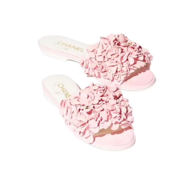 CHANEL Slide Slippers Women's Pink-1