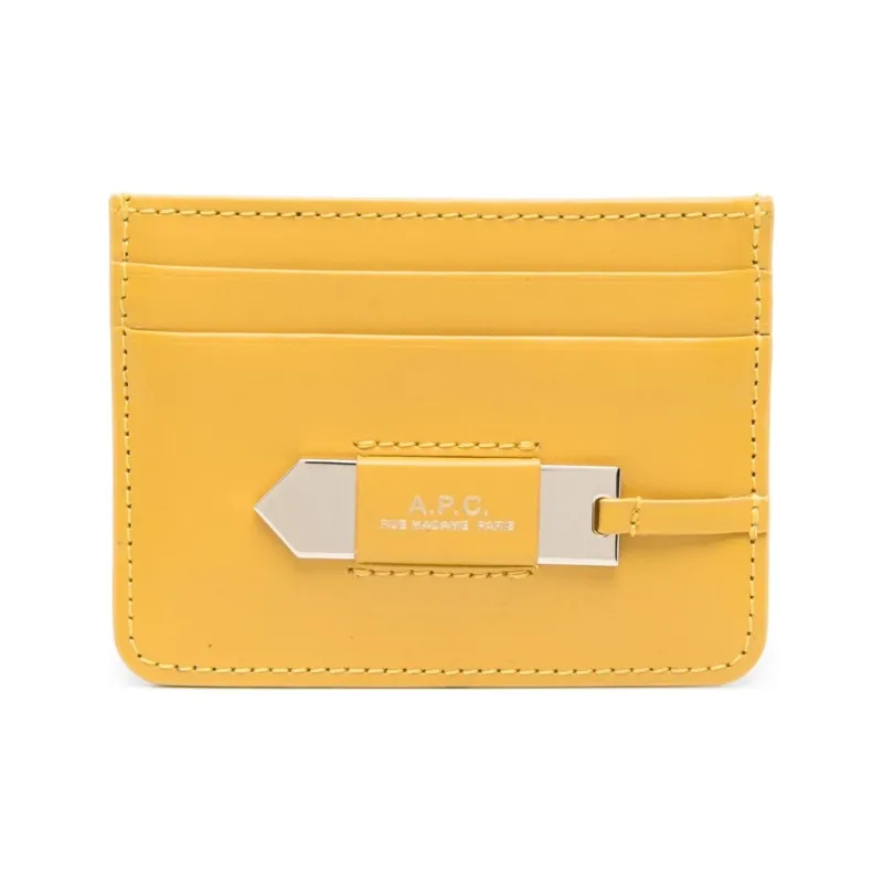 A.P.C Charlotte Logo print Cardholder-0