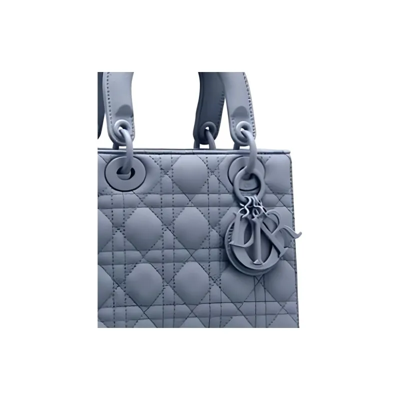 DIOR Lady DiorMy ABCDior Matte Calfskin Princess Diana Bag Shoulder Bag Crossbody Bag Handbag Medium Size Women's Blue-1