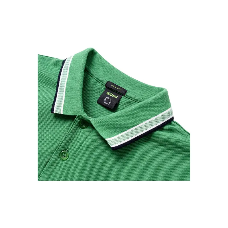 HUGO BOSS Striped Collar Polo Shirt-3