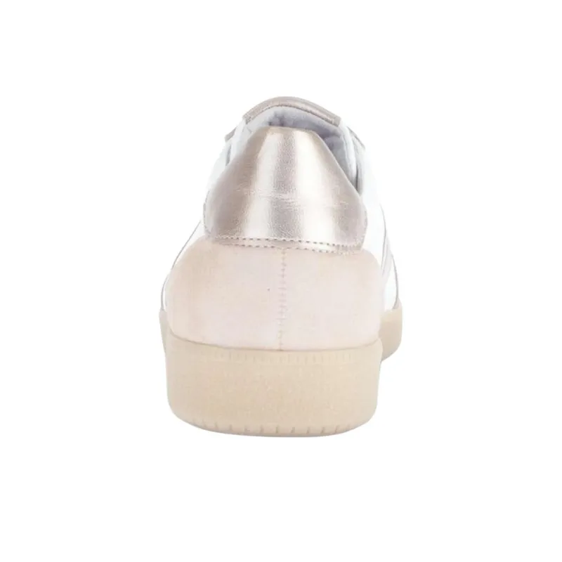 Gabor Fashion Low Top Skateboard Shoes Women's White Pink-4