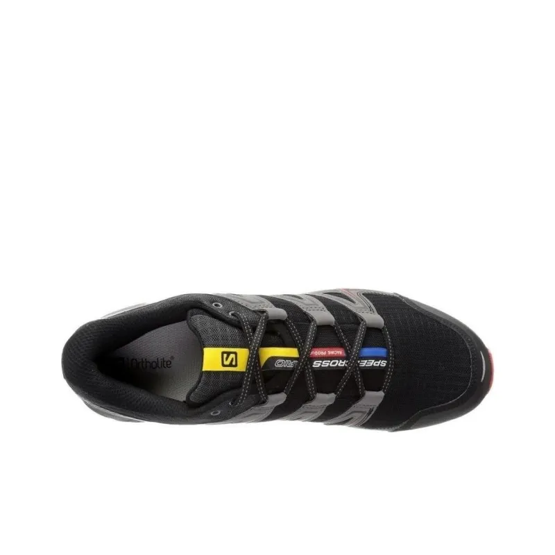 SALOMON Speedcross Vario Anti Slip Wear Resistant Low Top Trail Running Shoes Men's Black-2
