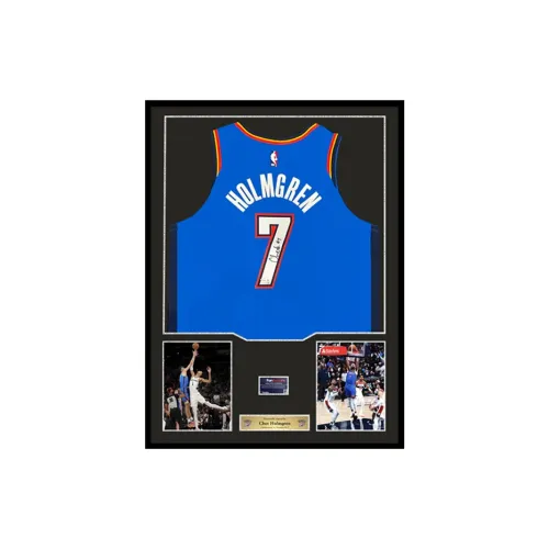 Three For Oklahoma City Thunder Basketball Fan Supplies Framed Outer Frame Dimensions Approximately 78x98cm Blue