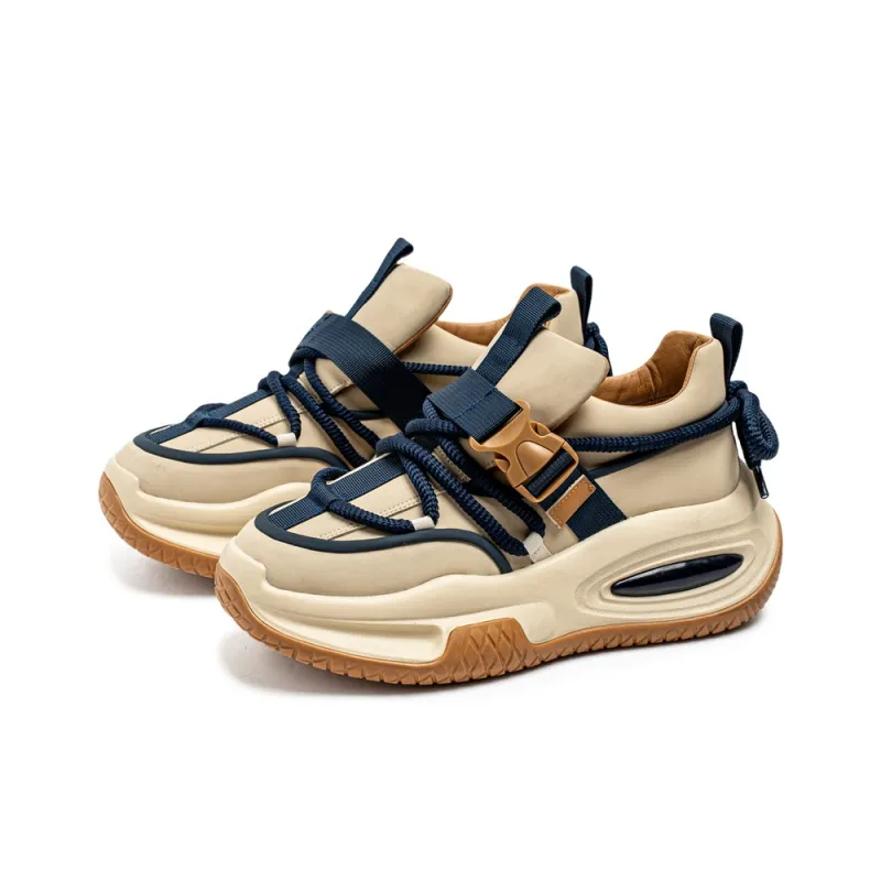 YIVELOVE Anti Slip And Wear Resistant Height Increasing Low Top Chunky Sneakers Men's-7