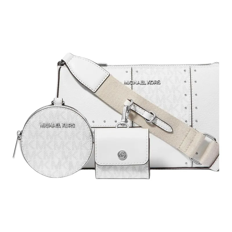 MICHAEL KORS Jet Set Travel Polyurethane Crossbody Bag Trumpets Women's Light White-2