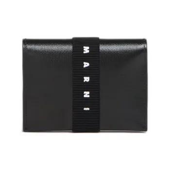 MARNI Logo Strap Bi Fold Card Holder