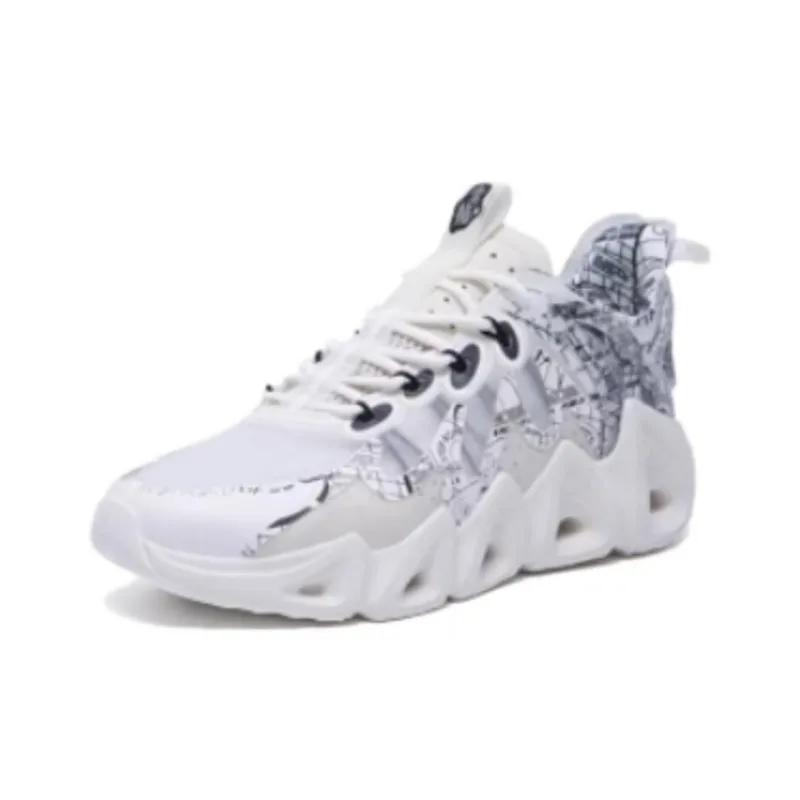 XTEP Red Flame 2.0 Casual Shoes Men Low Top Canvas White/Black-2