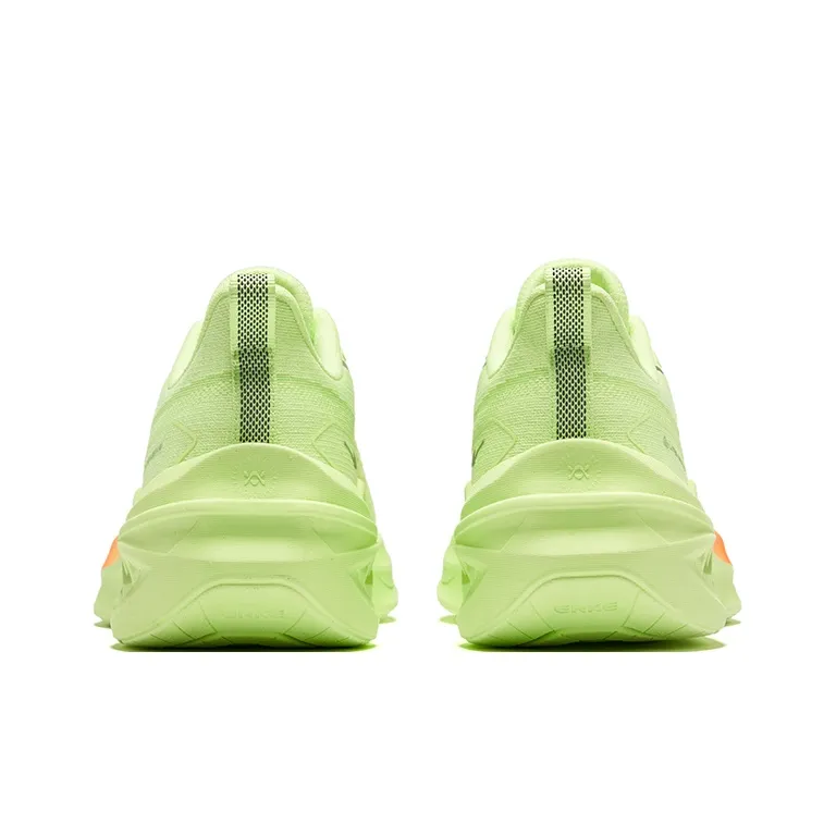 Erke Cushioning Rebound Low-Top Casual Running Shoes Men's Fluorescent Sprout Green Galaxy Blue-3