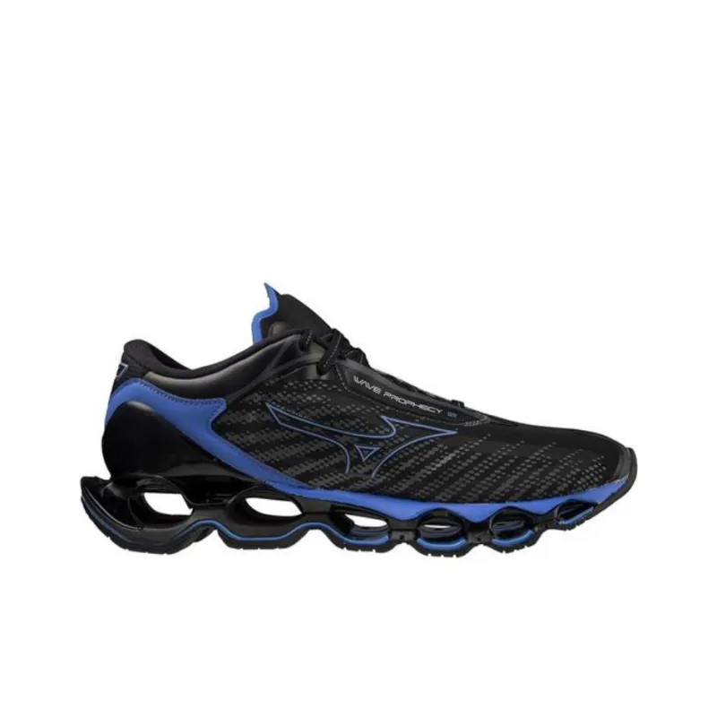 Mizuno Wave Prophecy 12 Slip-Resistant Low-Top Running Shoes Men's Black Blue-1