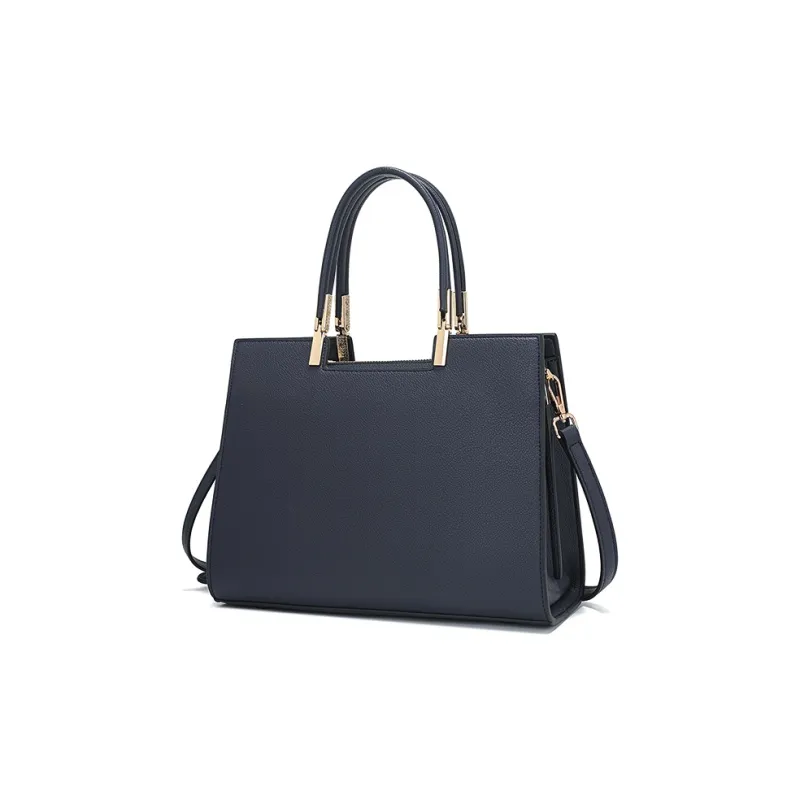 Vigno Synthetic Leather Shoulder Bag Crossbody Bag Handbag Regular Women's Blue/White-5