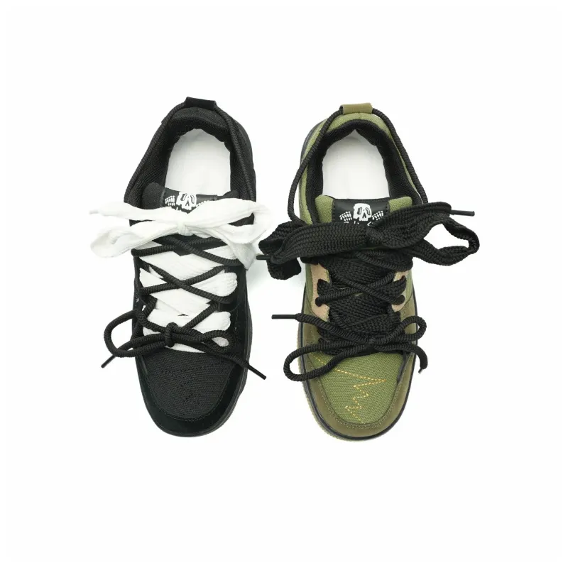 KAAVER OTTO Cushioning, Abrasion Resistant, Height Increasing Low Top Skateboard Shoes Unisex-18