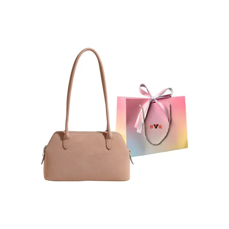 Yalu PU One Shoulder Handbag Women's Black/Caramel/White/Pink-6