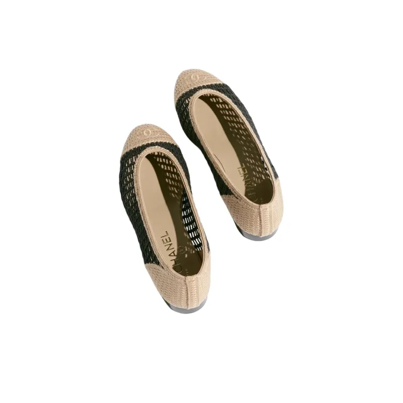 CHANEL Casual Single Shoes Women's Beige-3