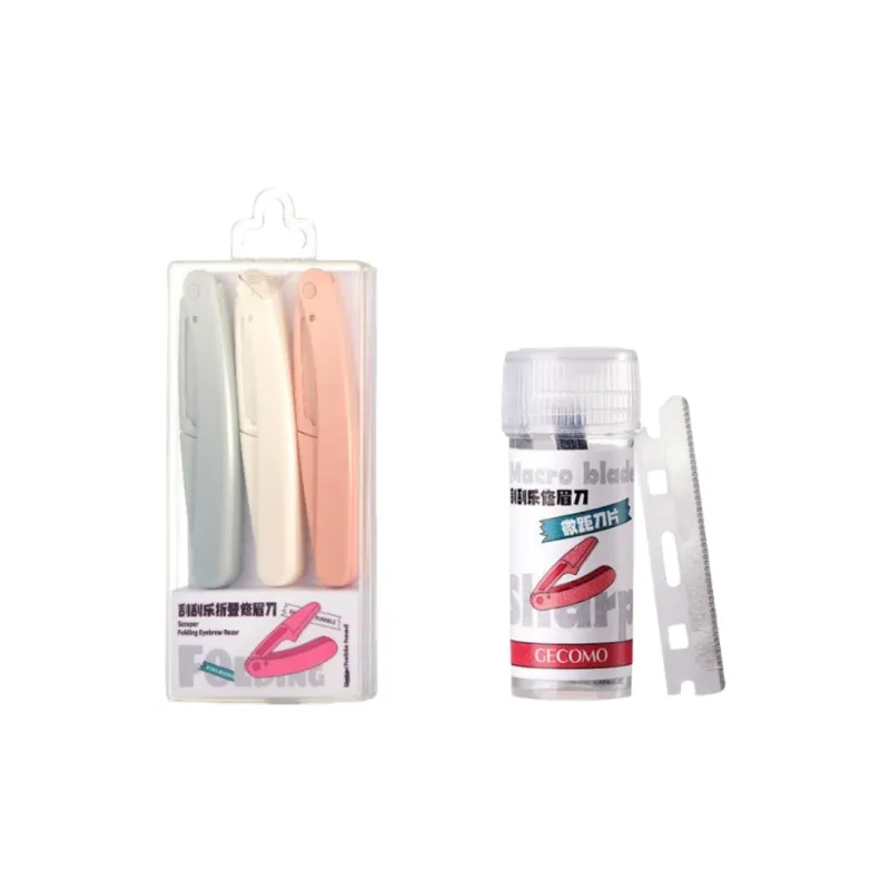 GECOMO Scratch off Foldable Eyebrow Razor-4